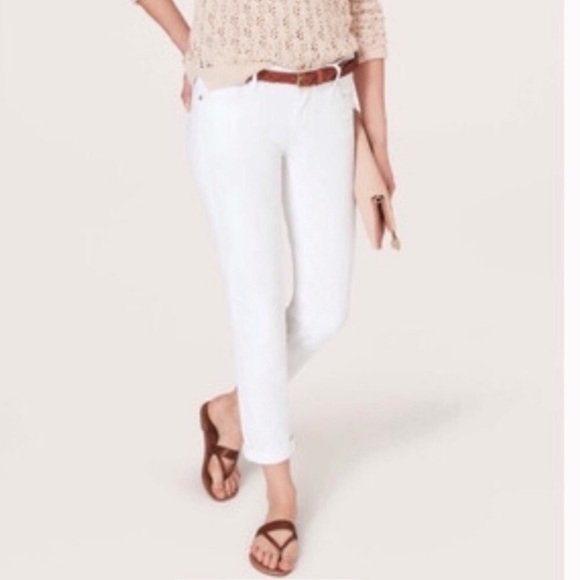 LOFT Denim - LOFT White Modern Straight Jeans JB20